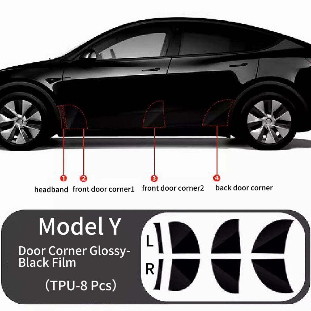 Door Corner Protective Film Kits for Tesla Model 3 2017-2023 Model Y 2020-2023-TESEVO