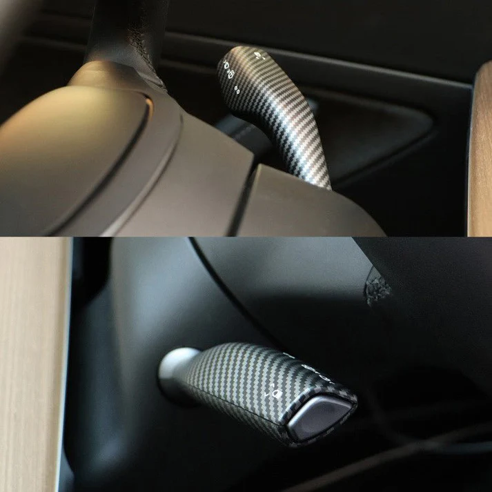 TESEVO ABS Gear Shift Cover Turn Signal Lever Trim for Model 3/Y