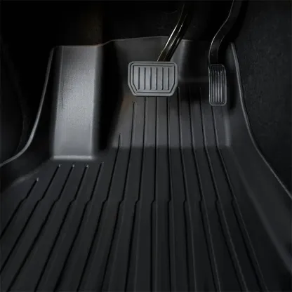 TESEVO All Weather TPE Floor Mats for Tesla Model Y 7 Seats 2020-2023 [Left Rudder]