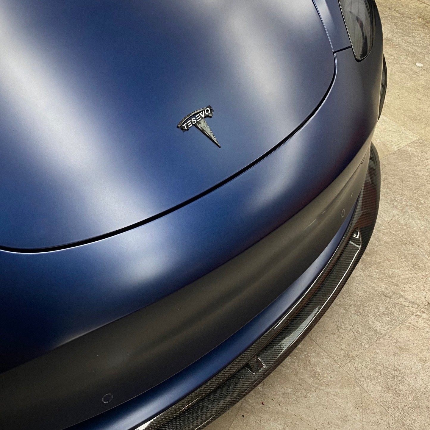 TESEVO Carbon Fiber "T" Logo Overlay for Tesla Model 3/Y-TESEVO