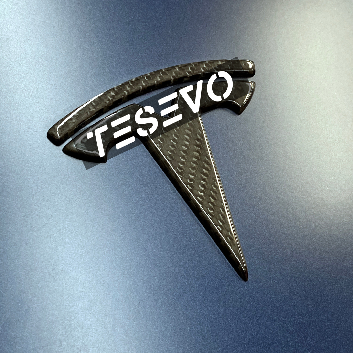 TESEVO Carbon Fiber "T" Logo Overlay Front & Rear-TESEVO