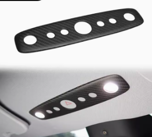 TESEVO Carbon Fiber Dome Light Covers for Model 3/Y-TESEVO