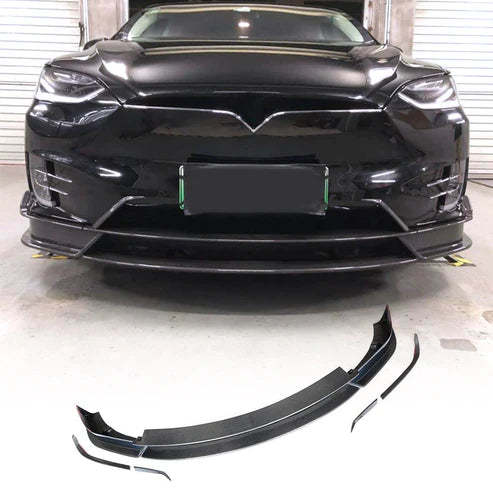 TESEVO Spoiler Front Lip - Rear Molded Carbon Fiber for Model X-TESEVO