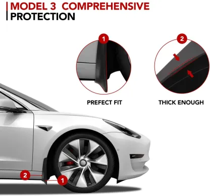 TESEVO Mud Flaps for Tesla Model 3/Y-TESEVO