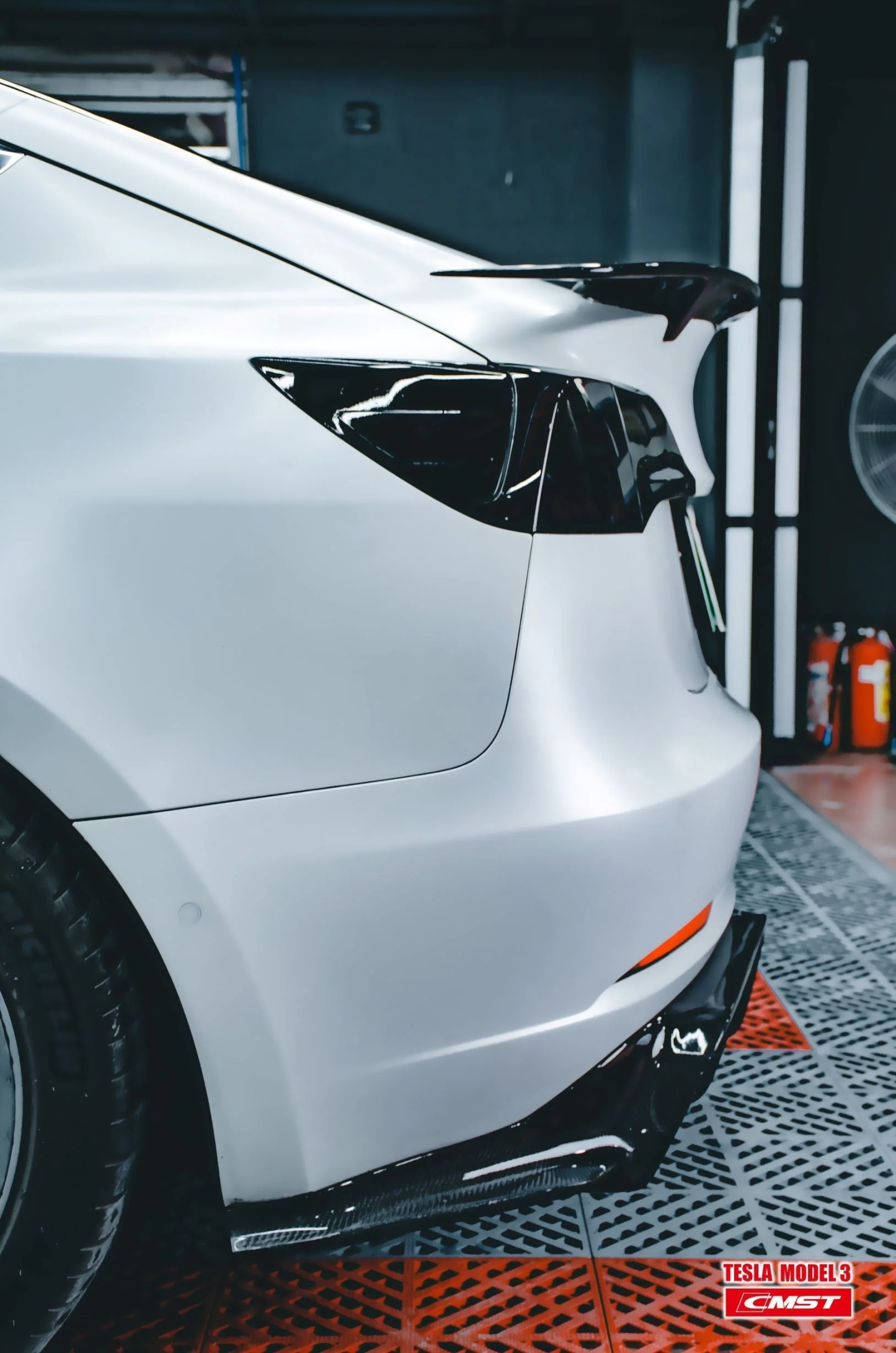 TESEVO Carbon Fiber Rear Spoiler C-Style for Tesla Model 3