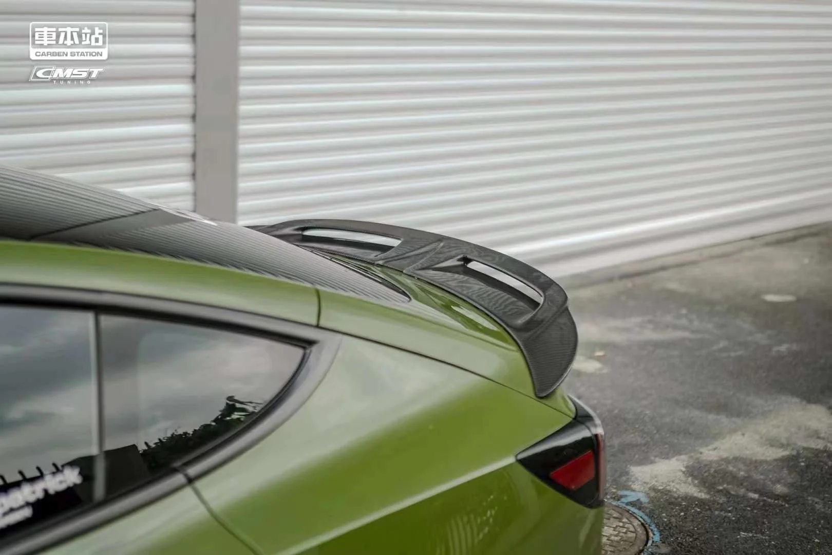 TESEVO Carbon Fiber Rear Spoiler D-Style for Tesla Model 3