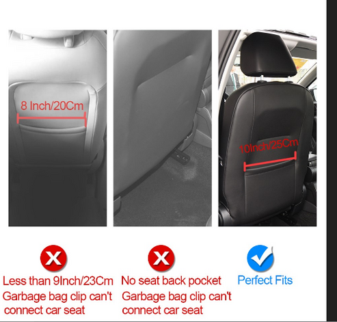 Seat Back Row Trash Bag for Tesla Model 3/Y/X-TESEVO