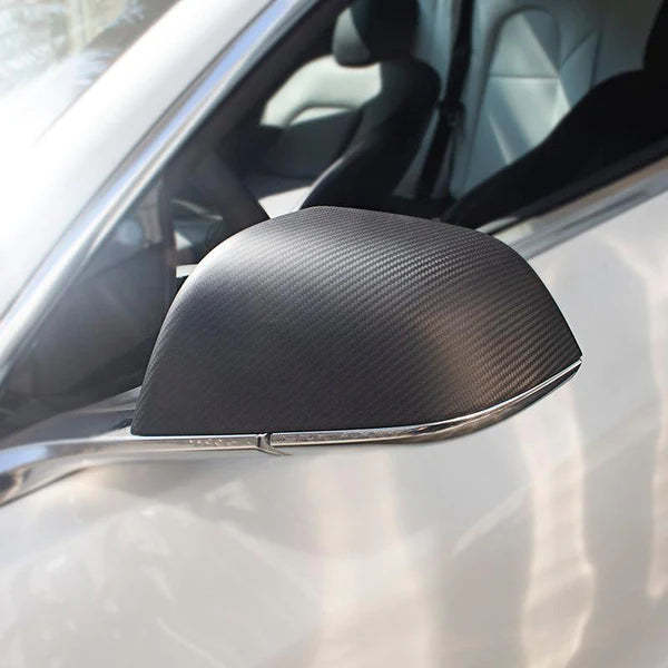 TESEVO Real Carbon Fiber Mirror Cover for Model 3/Y ( OEM Style )-TESEVO