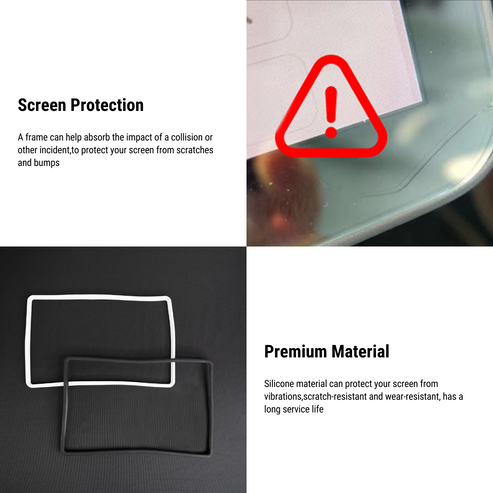 Silicone Central Touch Screen Frame Protector for Tesla Model 3 / Y-TESEVO