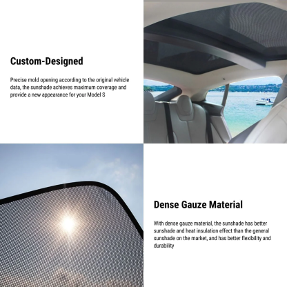TESEVO Non-panoramic Sunroof Sunshade for Model S