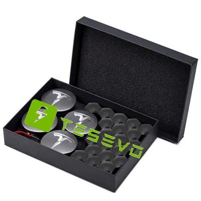 TESEVO Center Wheel Center Cap Kit with Puller for Model 3/Y/S/X