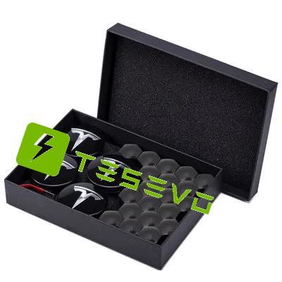 TESEVO Center Wheel Center Cap Kit with Puller for Model 3/Y/S/X