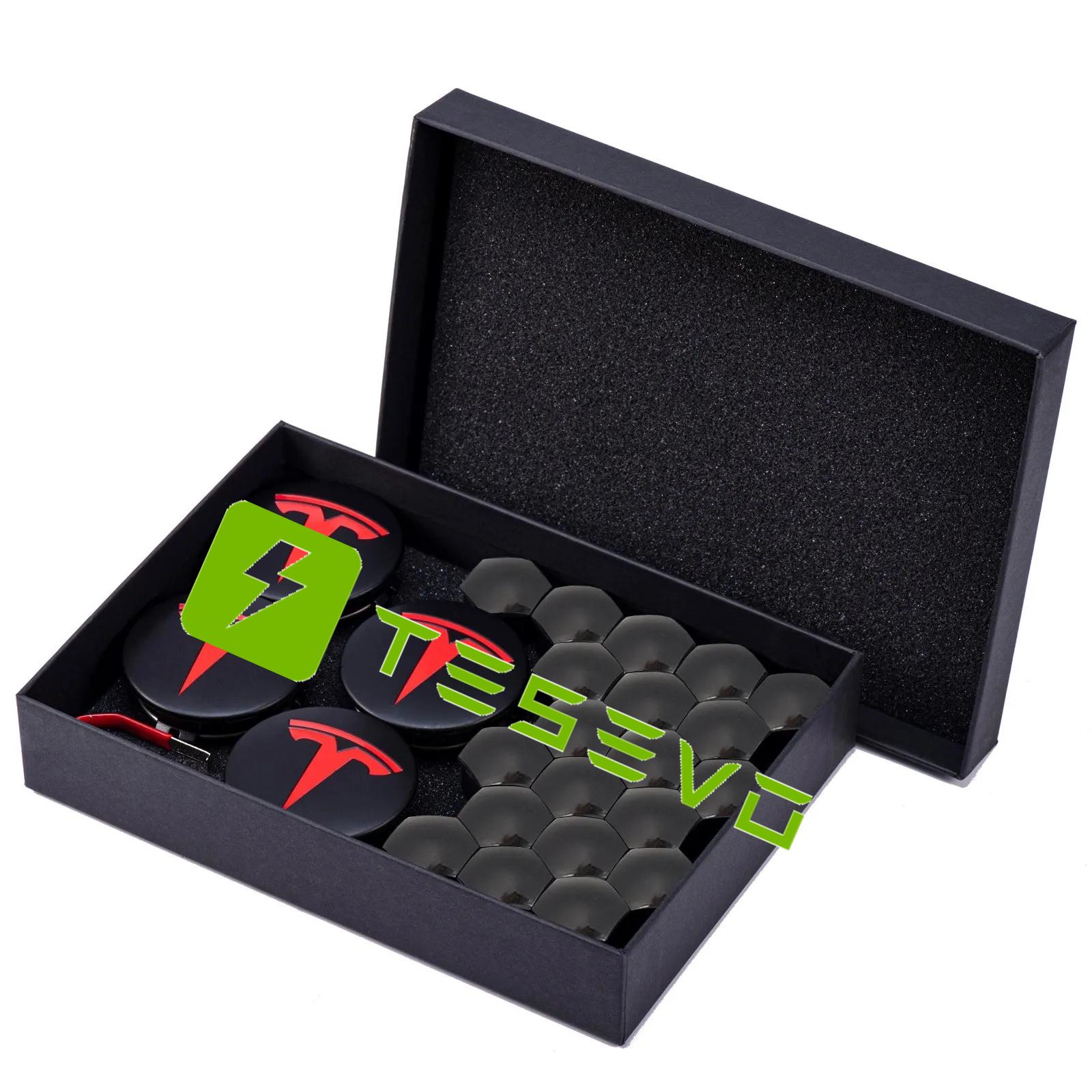 TESEVO Center Wheel Center Cap Kit with Puller for Model 3/Y/S/X