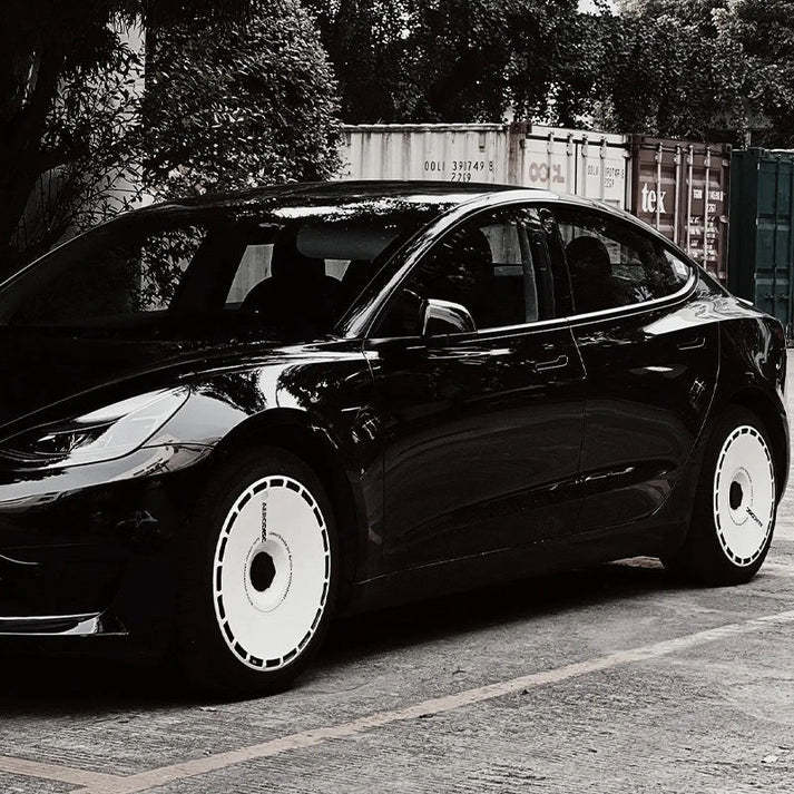 Aero Wheel Covers Masked Rider Sticker for Tesla Model 3/Y
