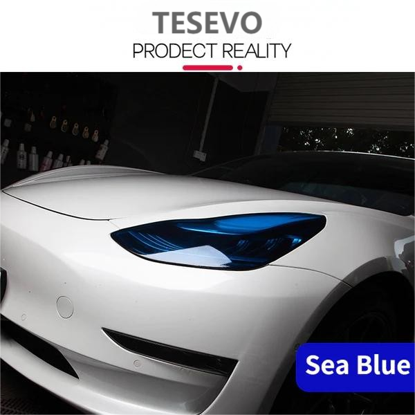TESEVO Headlight Color Mods Film for Tesla Model 3-TESEVO