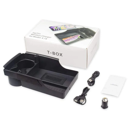 TESEVO Wireless Phone Charger Center Console Organizer for Model S/X
