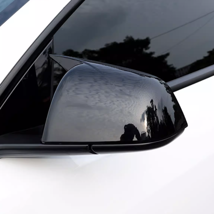 ABS Mirror Caps for Tesla Model Y 2020-2023 Horn Style-TESEVO