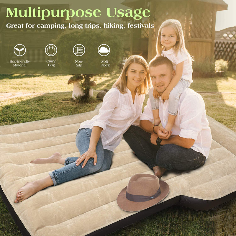 Matelas de camping portable avec coussin gonflable pour Tesla