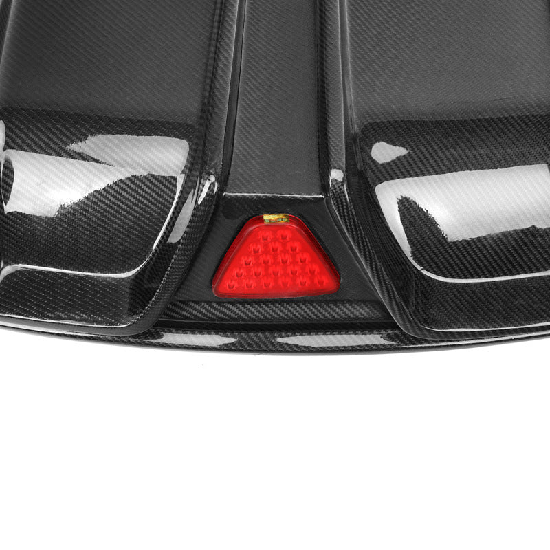 TESEVO Real Carbon Fiber Rear Diffuser with Lights for Model 3