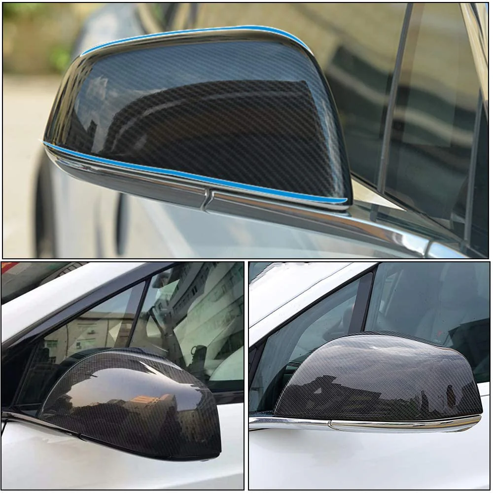 TESEVO Real Carbon Mirror Cover for Model X