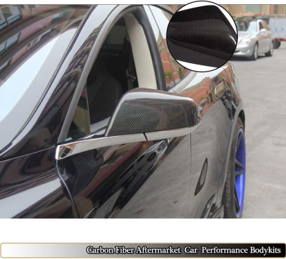 TESEVO Real Carbon Mirror Cover for Model X