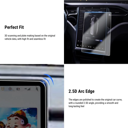 TESEVO Tempered Glass Screen Protector for Model S/X