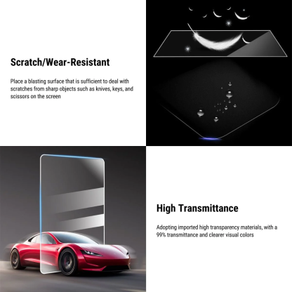 TESEVO Tempered Glass Screen Protector for Model S/X