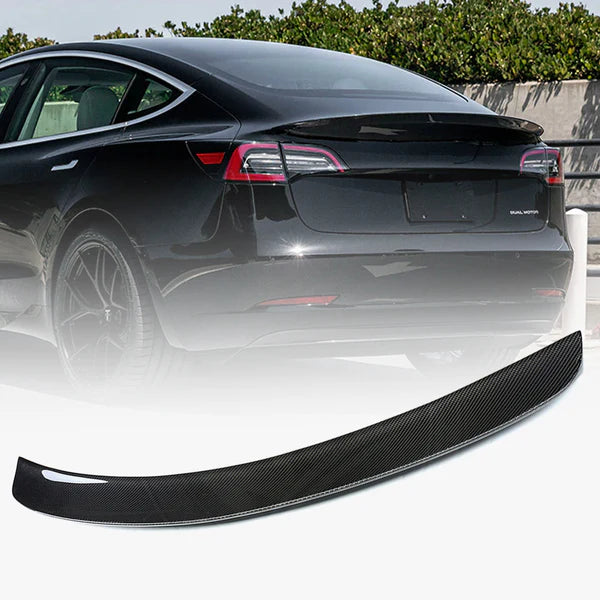 TESEVO Real Carbon Fiber Spoiler YG-Style for Model 3-TESEVO
