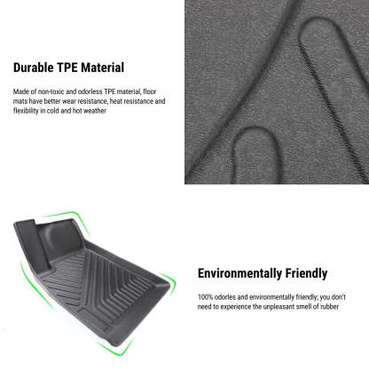 TPE All Weather Floor Mats for Tesla Model S 2016-2020-TESEVO