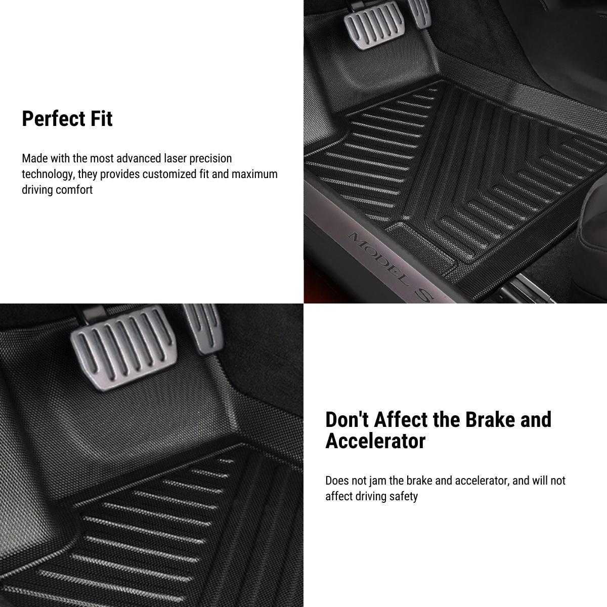 TPE All Weather Floor Mats for Tesla Model S 2016-2020-TESEVO