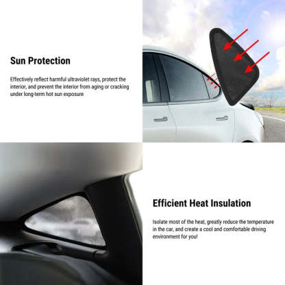 TESEVO Triangular Window Sunshade for Model Y 2020-2024-TESEVO