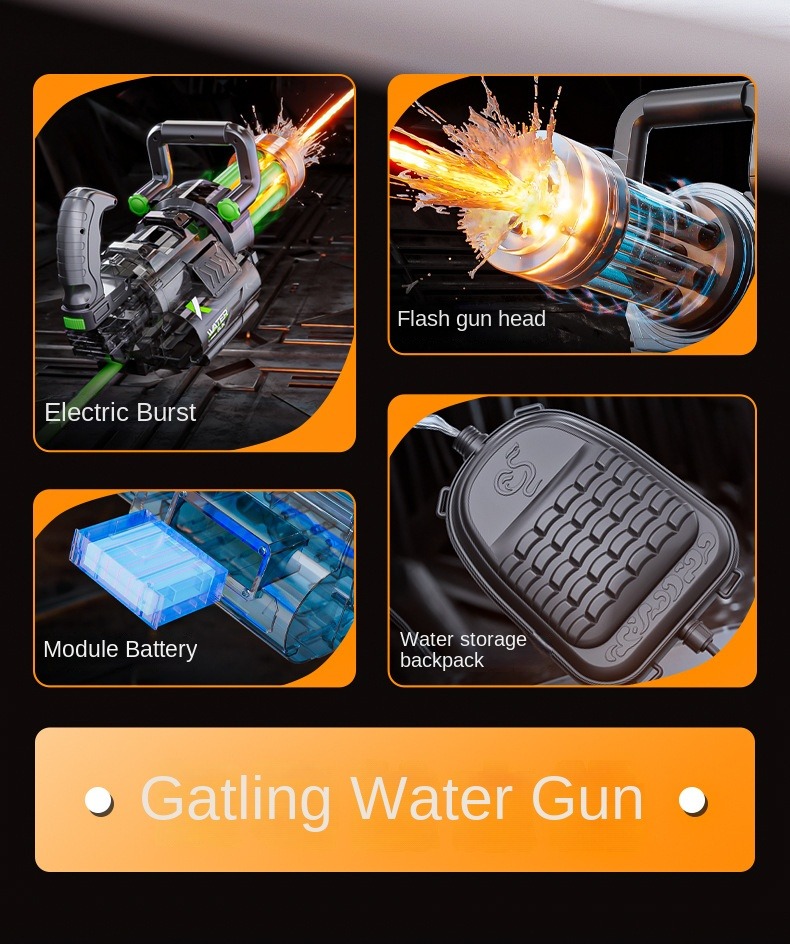 Fire god Gatlin water gun