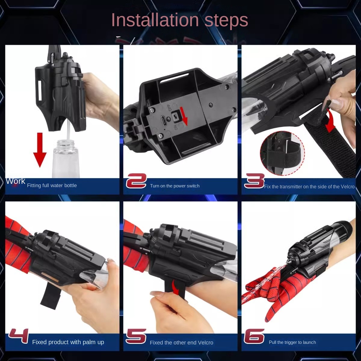 Spiders fire water guns