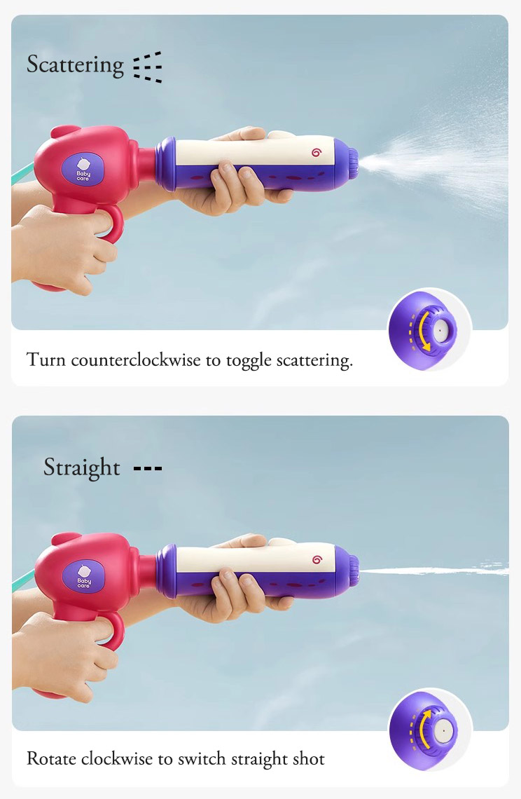 Toy water spray pull-out water gun