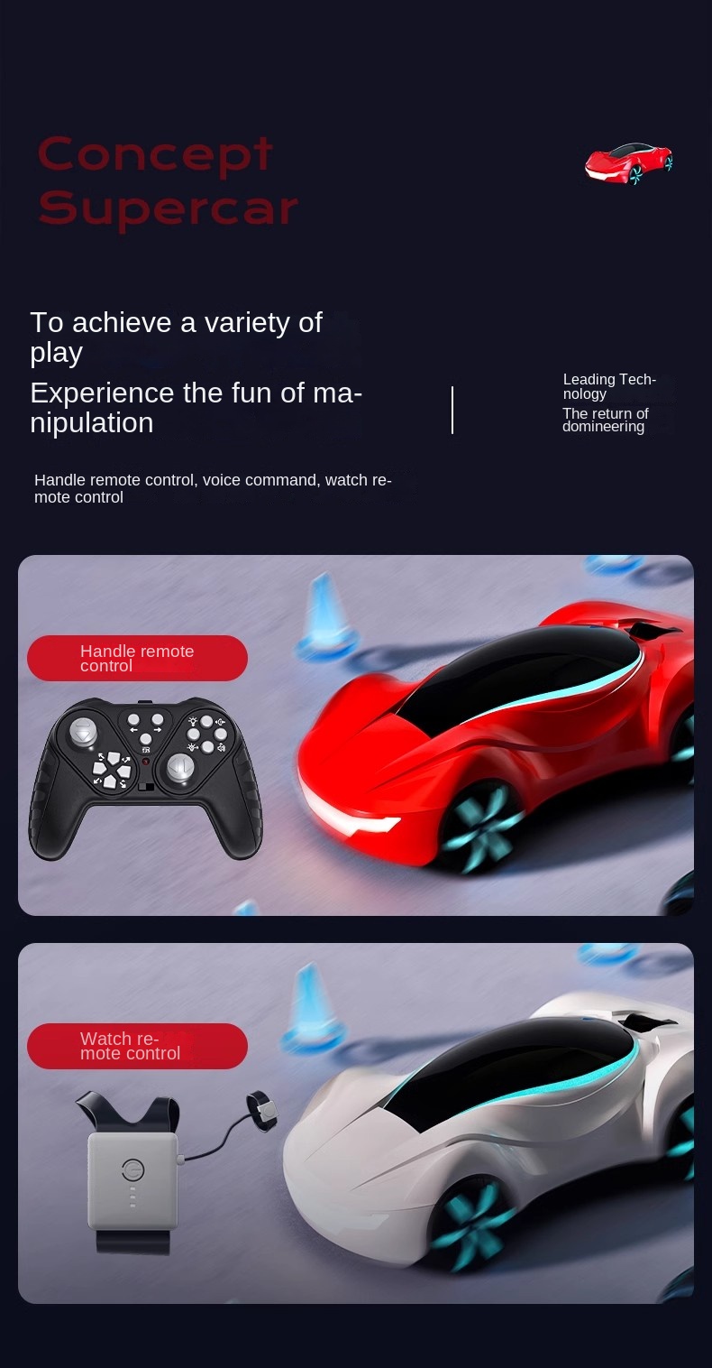 Remote control technology concept spray car