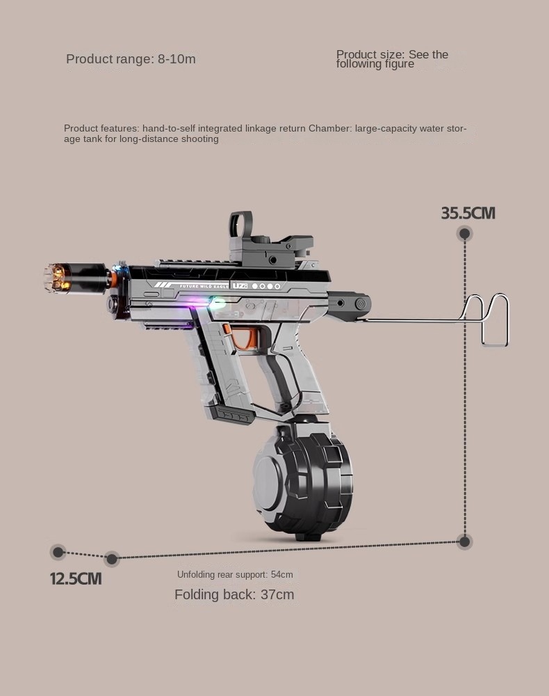 Firelight uzi electric water gun