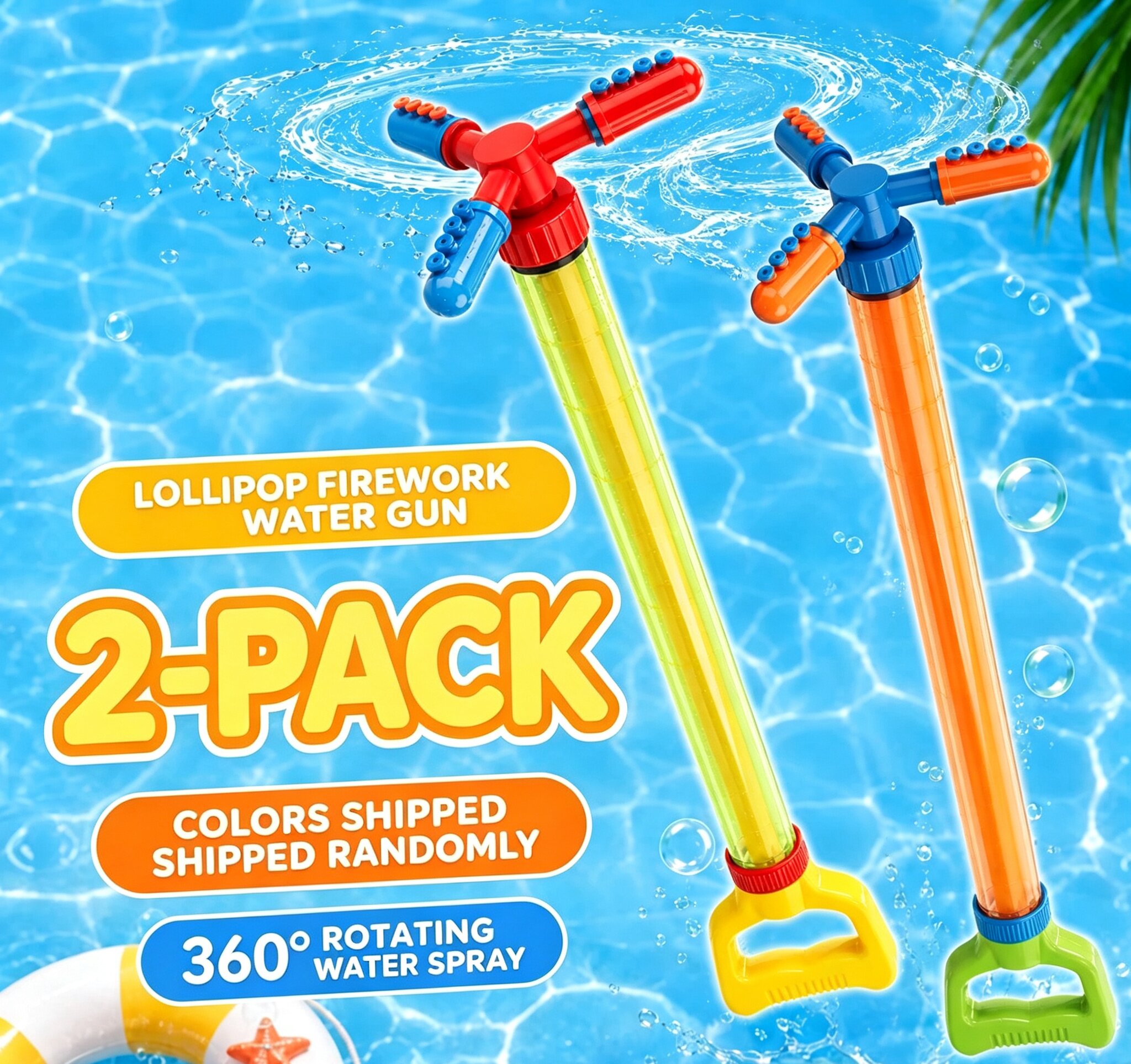 Lollipop fireworks water gun