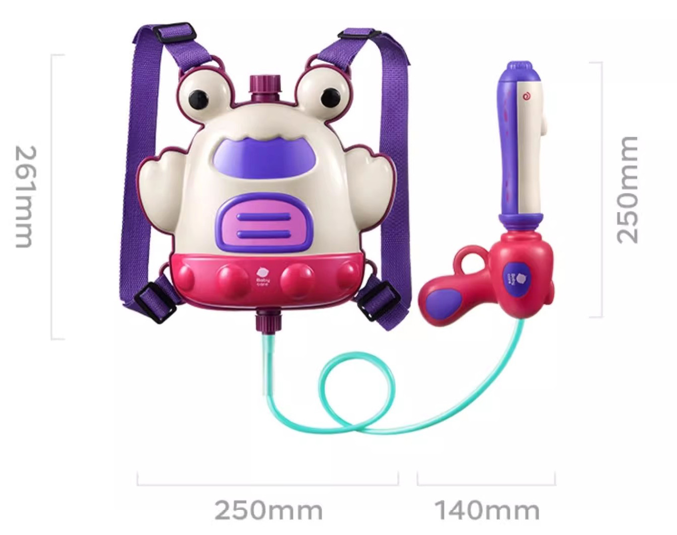 Toy water spray pull-out water gun