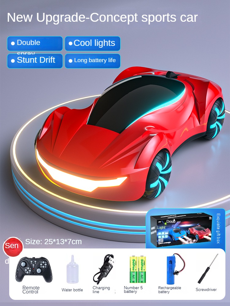 Remote control technology concept spray car