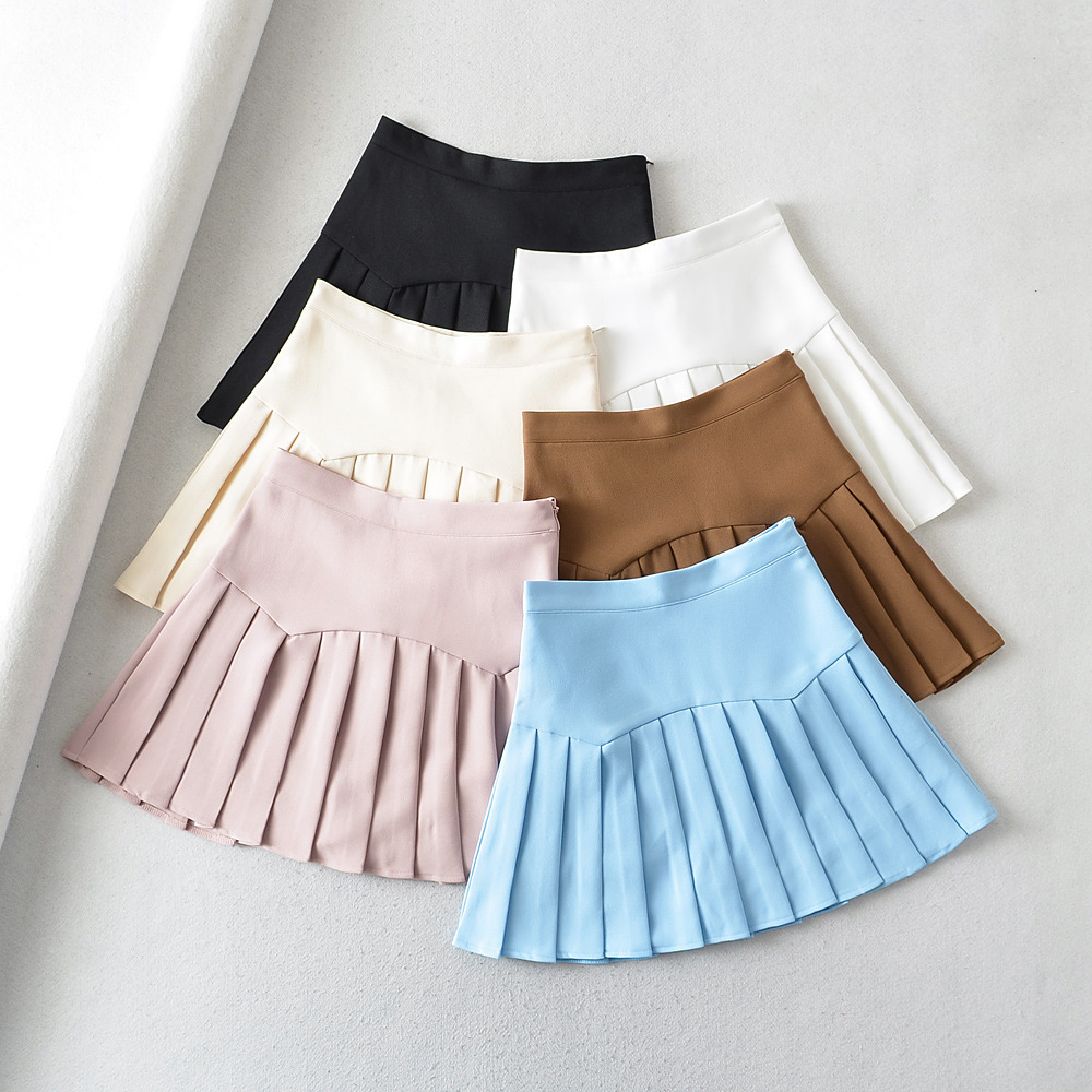 Peru Pleated High Rise Mini Skirt