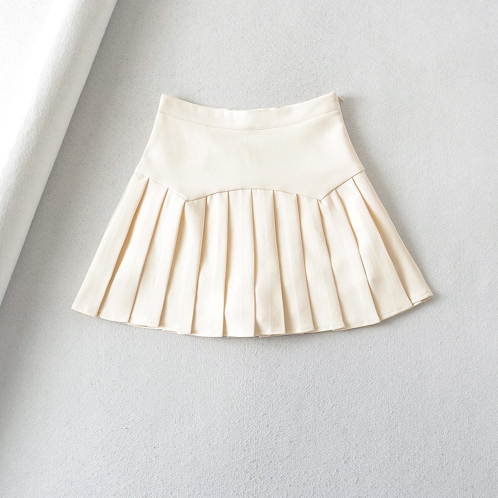 Peru Pleated High Rise Mini Skirt