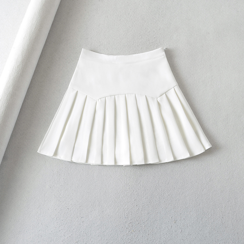 Peru Pleated High Rise Mini Skirt