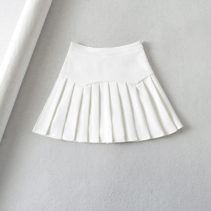 Peru Pleated High Rise Mini Skirt