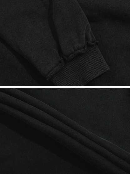 Star Washed Zip-up Hoodie