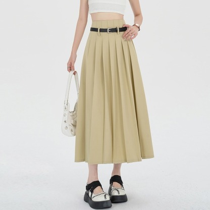 Casual Pleated Skirt