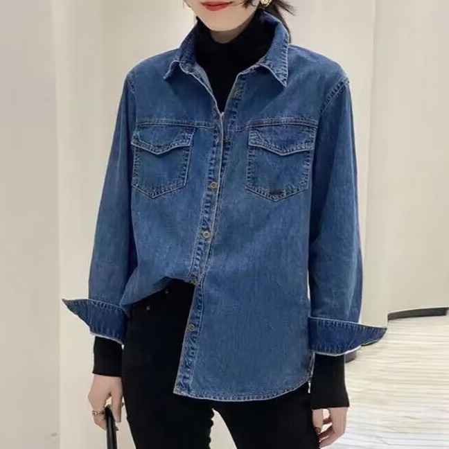 Loose Casual Denim Top Jacket
