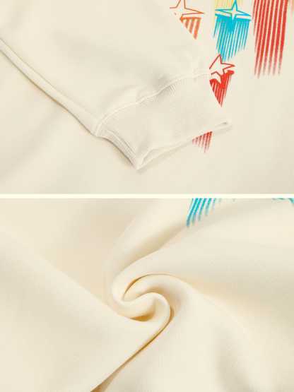 Aelfric Eden Star Embroidery Graffiti Hoodie