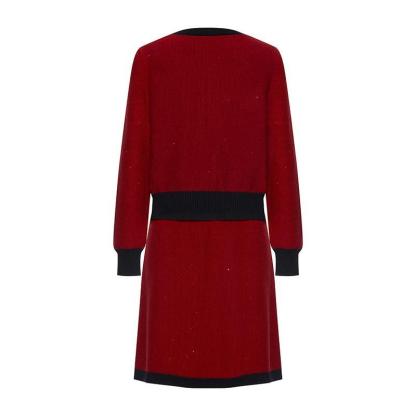 Tweed Vintage Jacket And Half-skirt Set