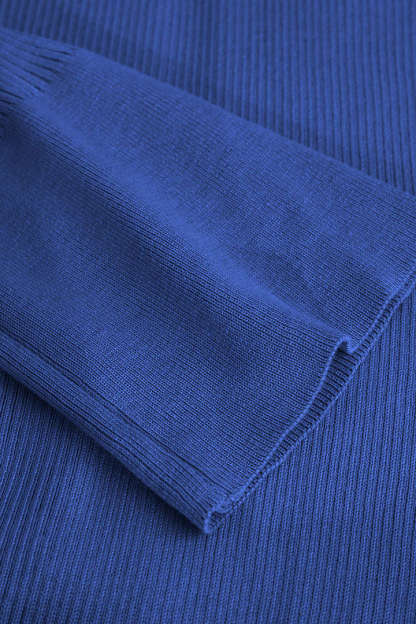 Shell Sleeve Ribbed Buttons Down Maxi Dress