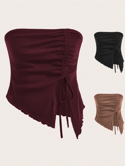 Slim-fitting Bandeau Vest Top